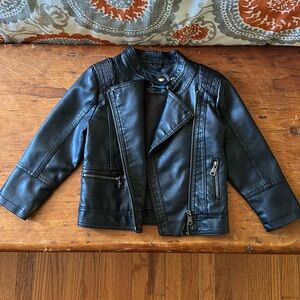 Bataobabe Kids Faux Leather Jacket